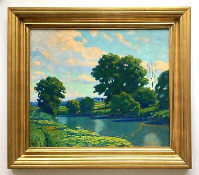 Herman Peterson -Lush Midwest River Landscape -Illinois/Indiana/Wisconsin