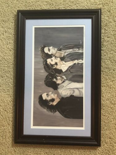 The Beatles “Looking For Yesterday” Original Oil On Canvas Framed 21x14