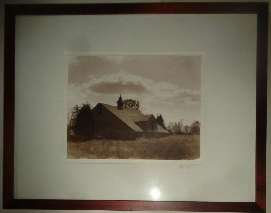Bo Kass : House in the country (Untitled) - Signed original toned silver gelatin