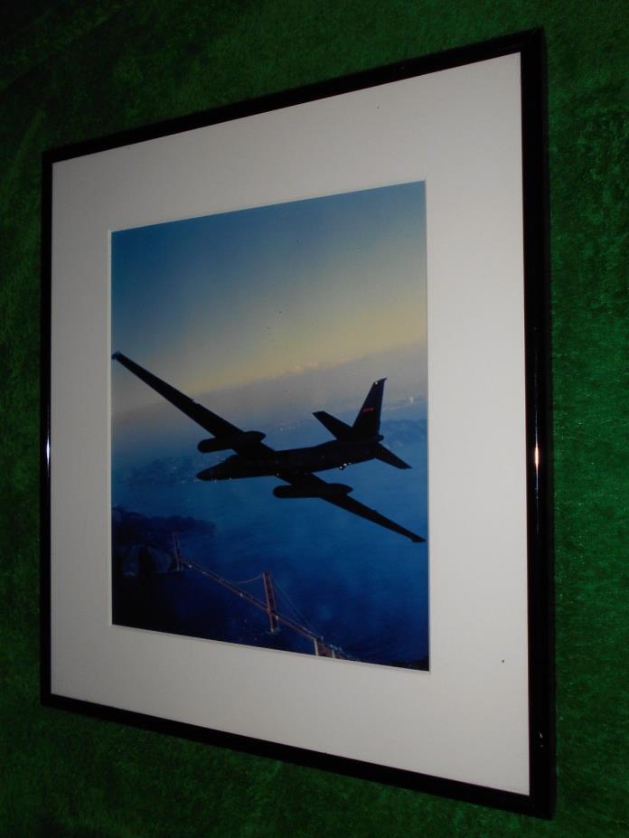 U-2 Spy Plane with Golden Gate Bridge framed photography