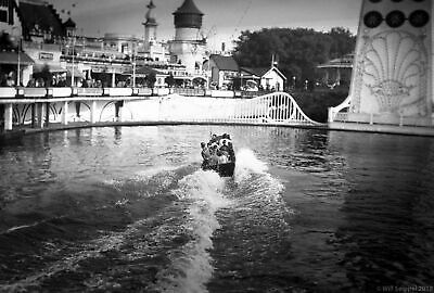 Passengers Aboard the Swan Boat at Coney Island Amusement Park NY 1930s