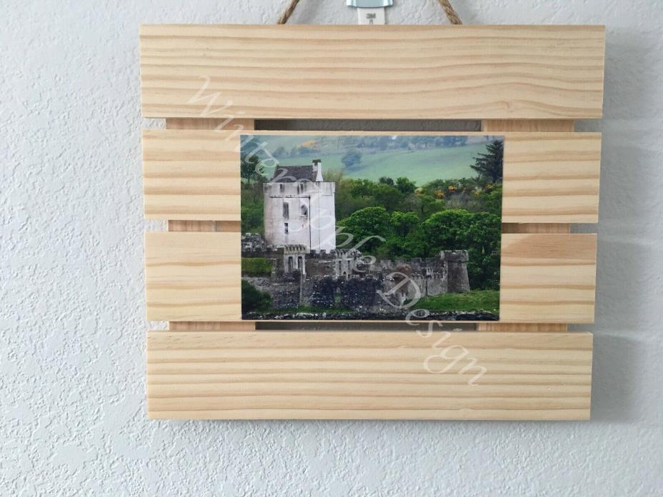 Ireland Doe Castle in March 5x7 Photograph matted on unfinished Wood