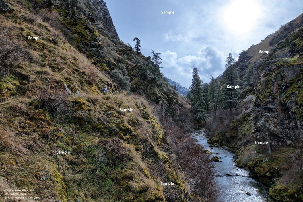 Wild and Scenic Rapid River Winter #1 Idaho Seven Devils Photo Poster Print