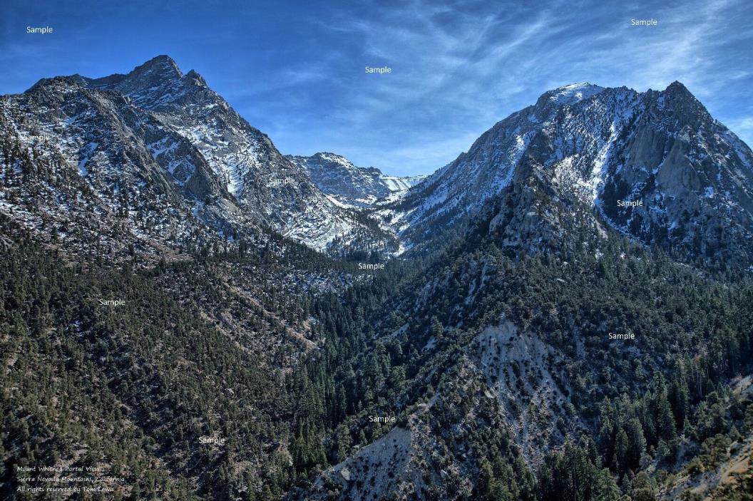 Mount Whitney Sierra Nevada Lone Pine California #4 Poster Photo Print