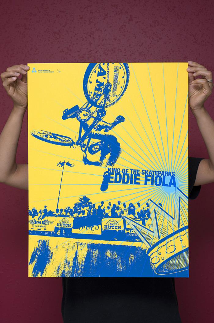 Eddie Fiola King of the Skateparks BMX Poster