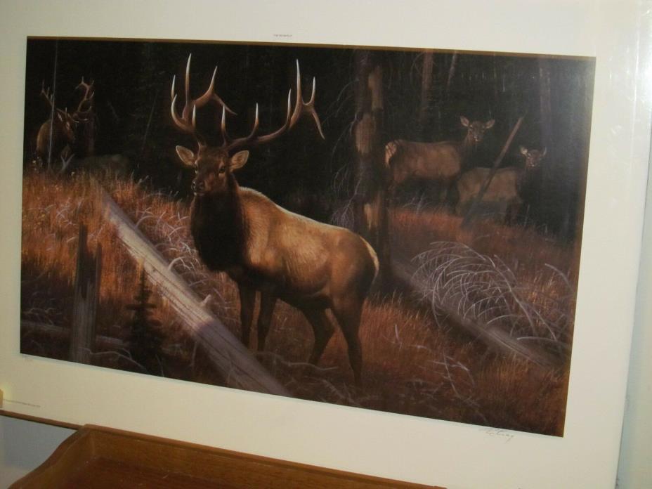 R.C. Kray Signed Art Print, Rocky Mountain Elk 