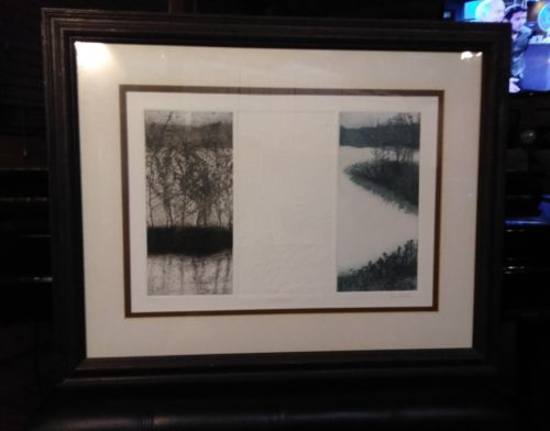 Joan Ward Still Waters Etching Embossed Limited Edition 189/300 1980