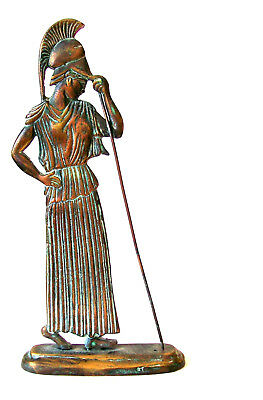 Mourning Athena Relief - Goddess Athena Protector - Brass Greek Replica Statue