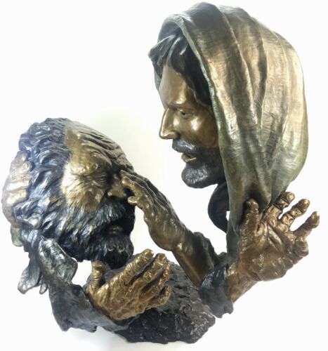 Limited Edition Mark Hopkins Bronze Sculpture Faith 249/550 Religious Art