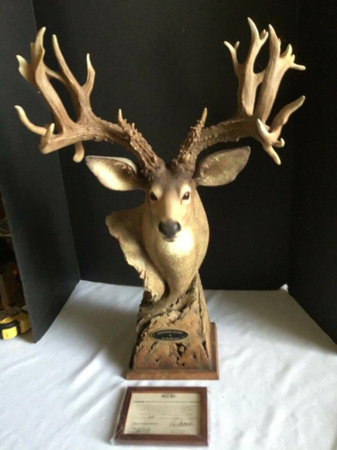 C Mill Creek Studios Crowning Glory Mule Deer Joe Slockbower Original Sculpture