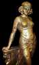 Huge Egyptian Belly Dancer Statue Sculpture Rare 16111
