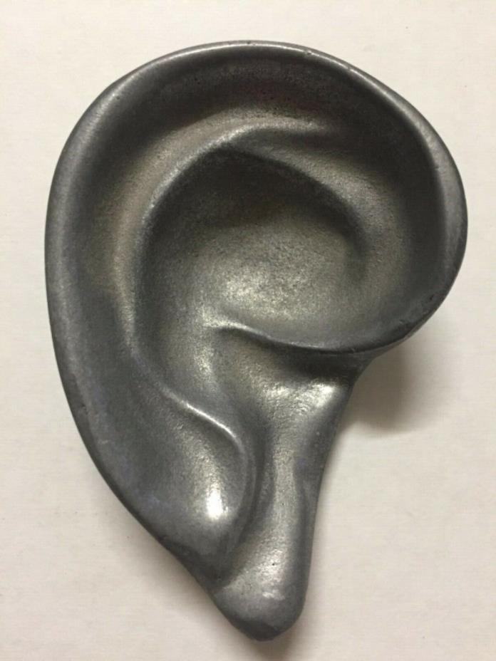 Vintage Aluminum Human Ear Sculpture