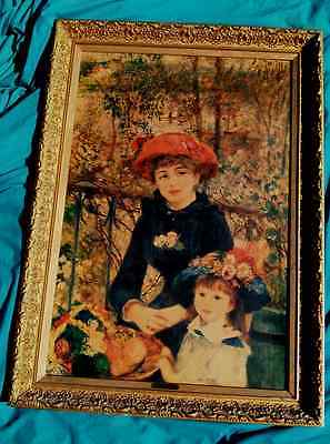 Renoir Vintage Ornate Large Reproduction Painting 