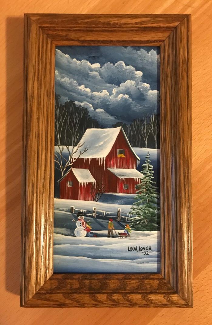 Rare Find Original Painting Signed by Linda Lover '92