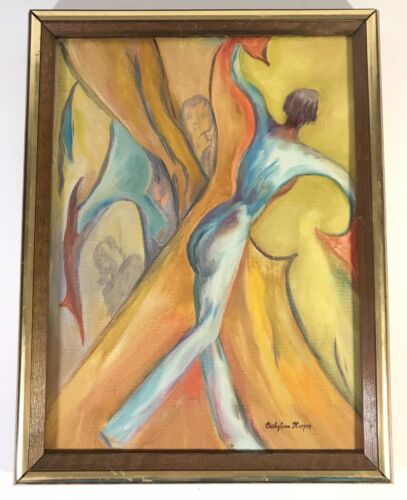 Cathyleen Harper Painting Signed & Framed 13”x10” Original