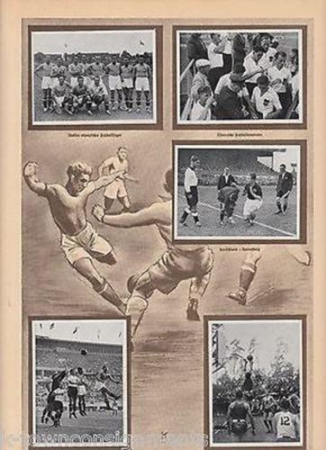 SOCCER GERMAN ITALY USA BASKETBALL EVENTS OLYMPICS 1936 PHOTO CARDS POSTER PRINT