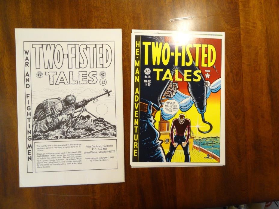 EC's Two Fisted Tales Comic Cover Portfolio! 1980! Harvey Kurtzman! Wally Wood!