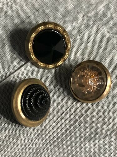 Vintage Glass Metal Buttons Button Lot 116-49