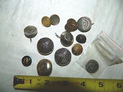vintage metal buttons & button covers assorted styles & sizes