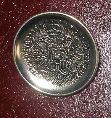 Vintage 4 Silver-tone Metal Shank Buttons Intricate European Family Crest Style