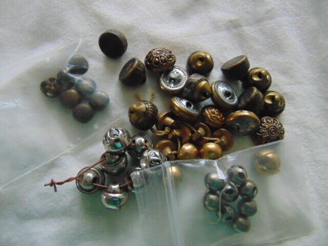 Forty Plus Small Metal Shank Buttons