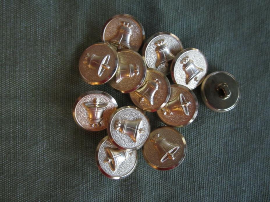 Vintage Era LIBERTY BELL Buttons WATERBURY CO's INC ~ mixed lot w/free item