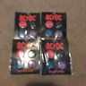 ACDC Pins / Buttons Lot Four Packs Of Four New On Cards