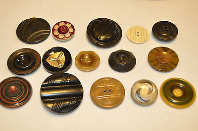 Vintage Bakelite Button Lot Includes propeller Button