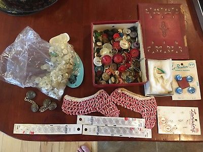 BIG LOT COLLECTIBLE BUTTONS MOTHER OF PEARL MILITARY