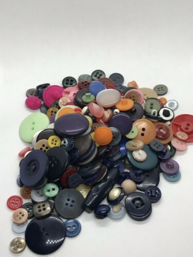 Vintage to Now Mixed Color Button Craft Lot