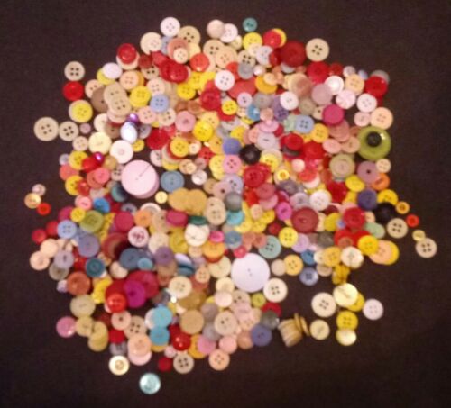 Lot of Mixed Vintage  Button Lot~1 Pound