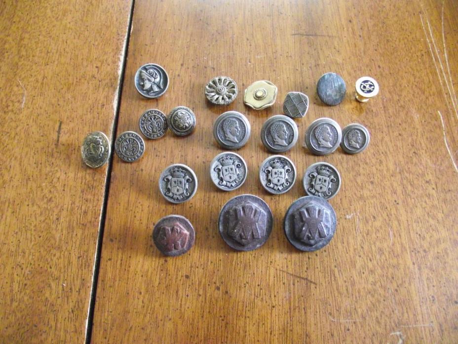 Lot of buttons some military