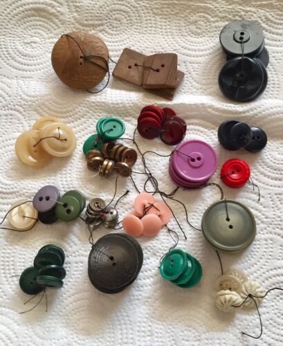 Lot of Vintage Buttons 7.5 Oz Lot One