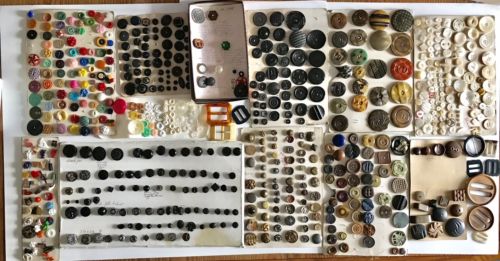 Vintage Antique Mixed Lot Of Sewing Buttons Collection