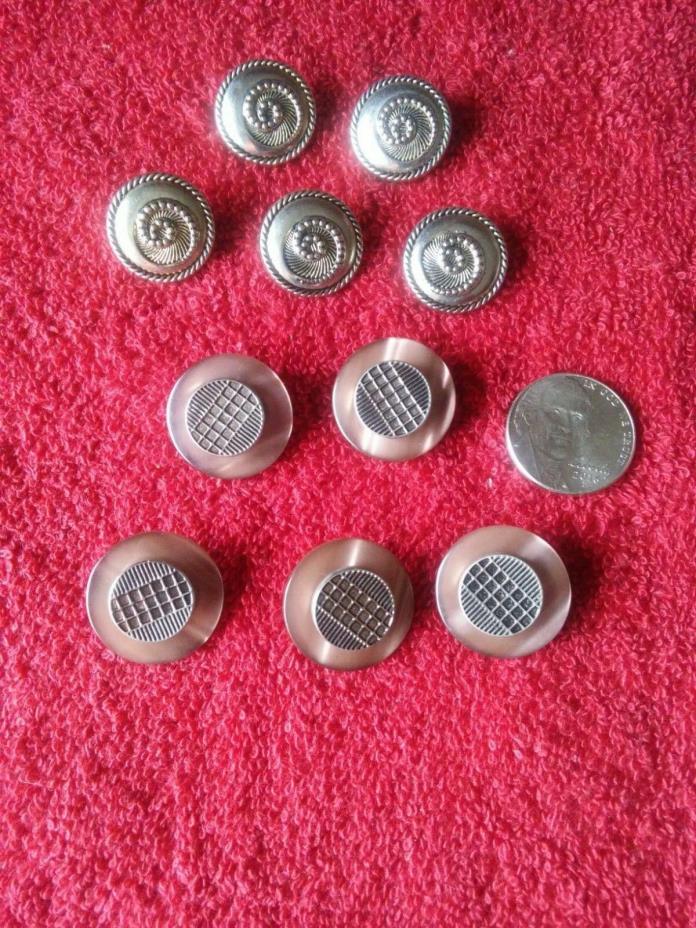 Two Sets Of Classy Vintage Buttons