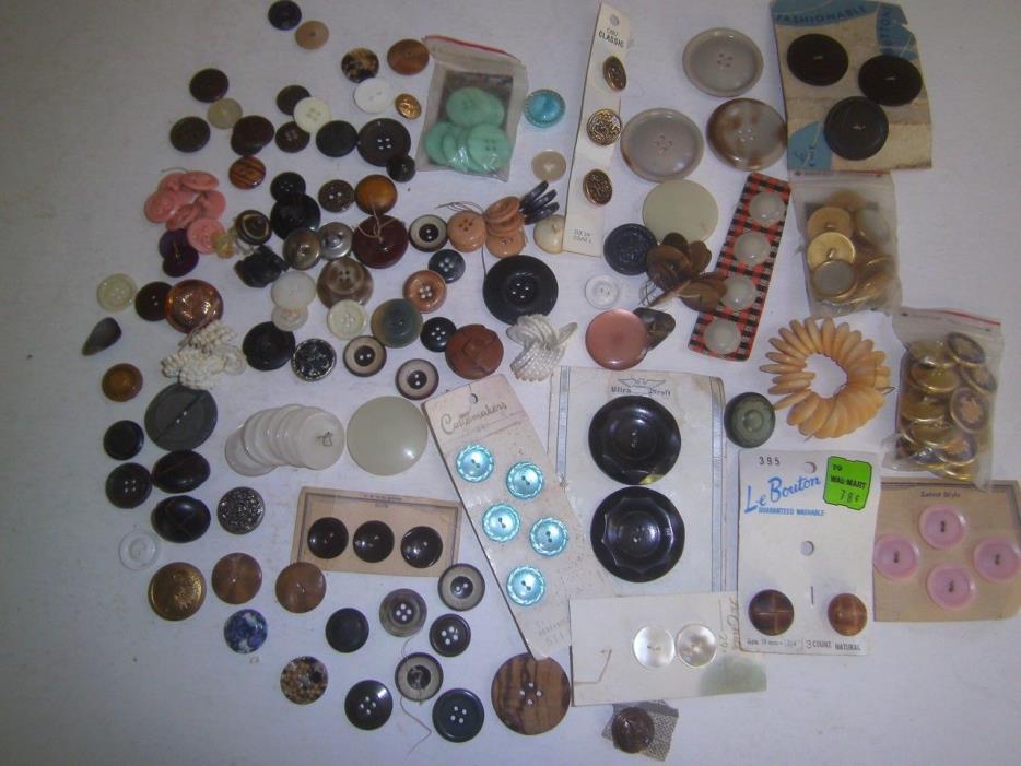 Big Lot Vintage Sewing Buttons|crafts Assorted sizes|styles lots of color