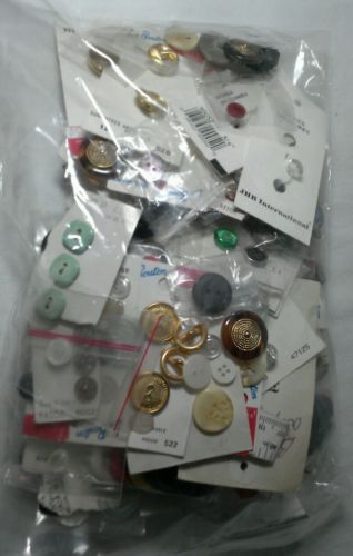 Large Lot of Assorted Buttons Over 14.5 Ounces Big Bag Mostly New