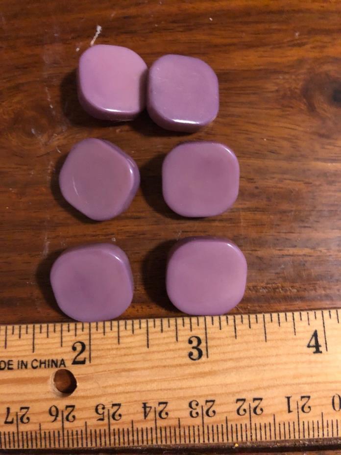6 Vintage Large Decorative buttons, 1/2