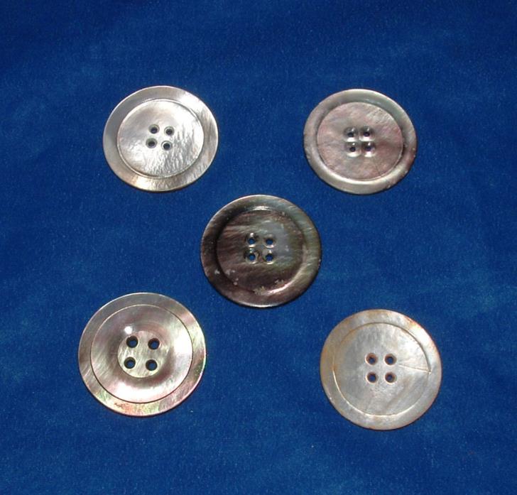 Vintage Antique Mother of Pearl Buttons 1 1/2