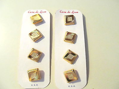 Vintage Casa de Leon metal buttons Sewing Crafts Jewelry Collectible