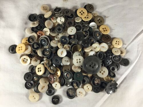 Vintage Lot Of Buttons From Over 100 Year Old Farm