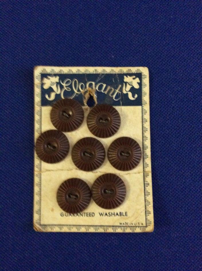 Vintage Card of 7 Brown 3/4