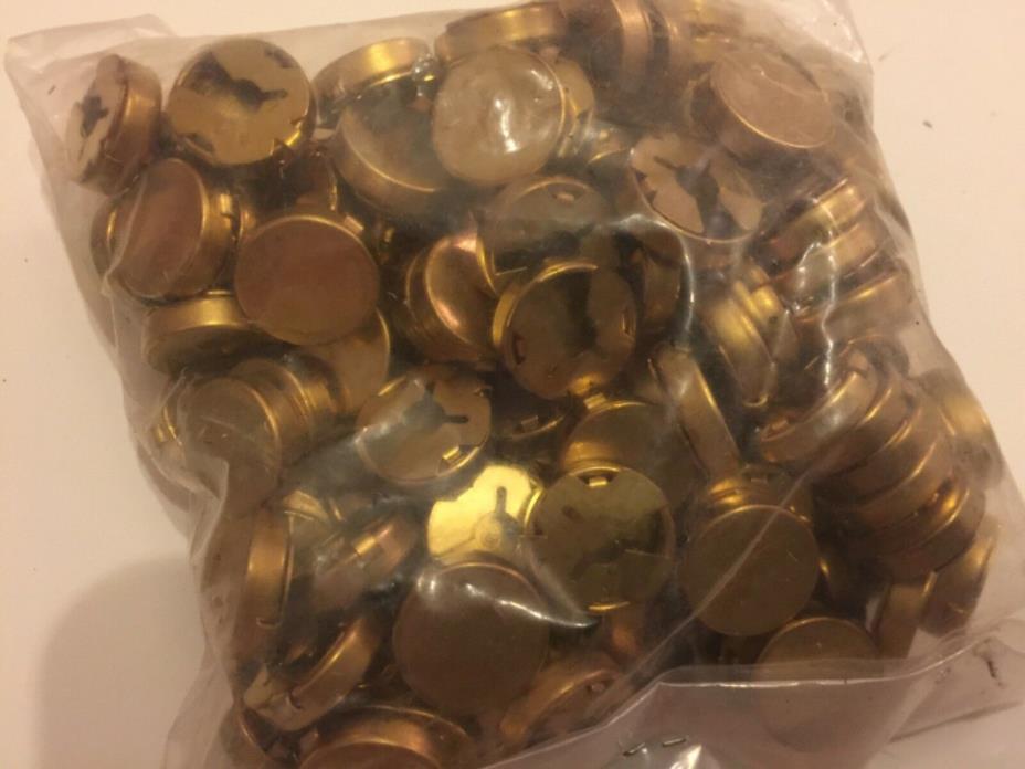 GROUP 100  Button Covers Button craft sewing supply gold shirts old fabric old