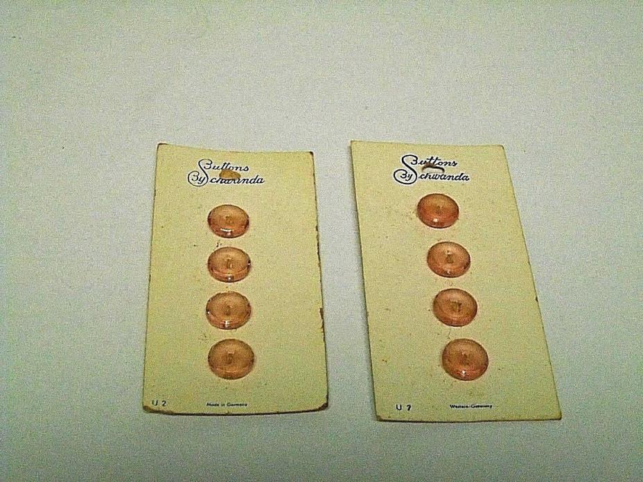 Vintage Sewing Buttons Suttons by Schwanda 2 Cards 1/4