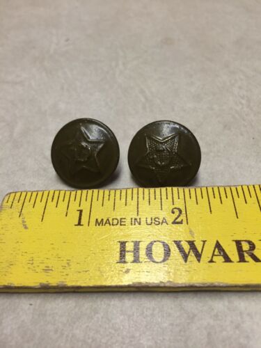 Vtg USSR Military Sewing Buttons Lot (2)
