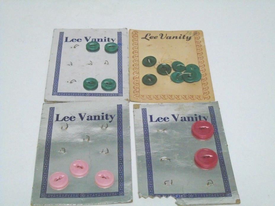 Very Old Sewing Buttons on Cards 