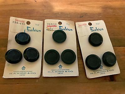 Vintage Lot of 9 Lady Fashion Buttons H A Kidd and Co.  Sayvette Store