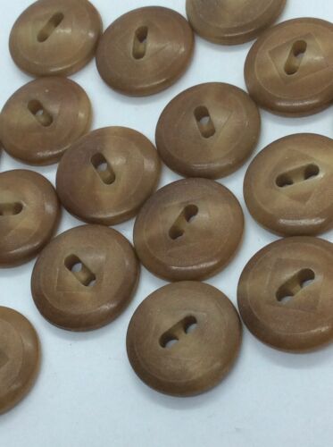Vintage Vegetable Ivory Buttons Set Of 17 Tagua Nut 5/8”