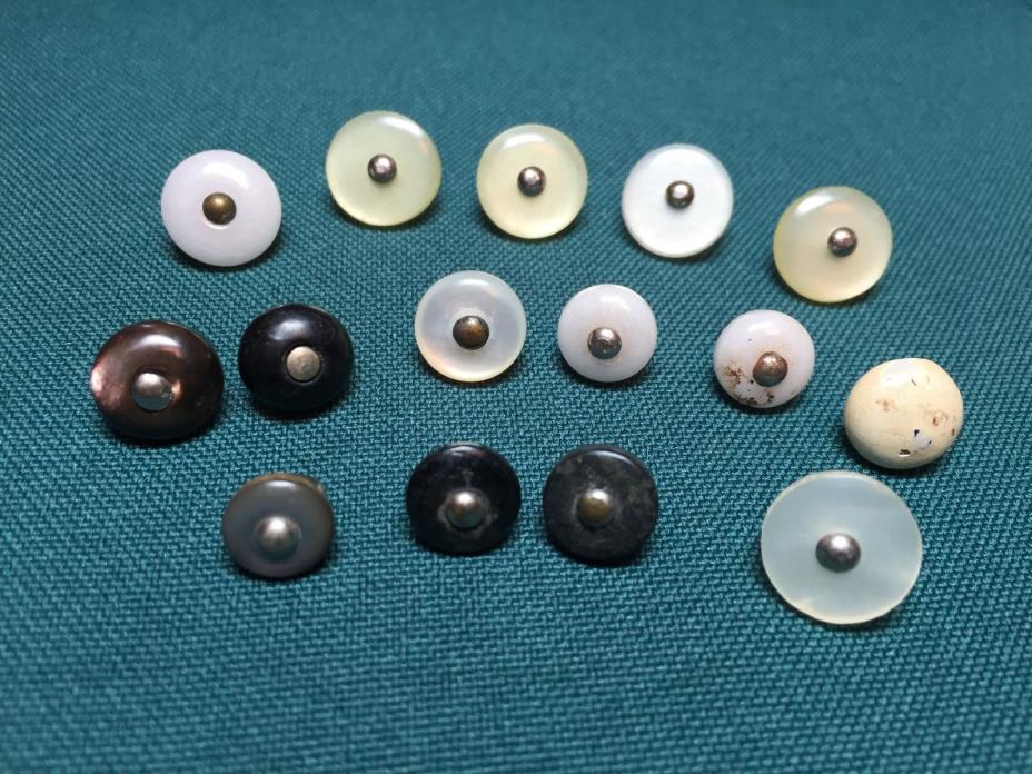 Vintage Ladies Glove and Shoe Buttons in a Variety of Sizes & Materials-15