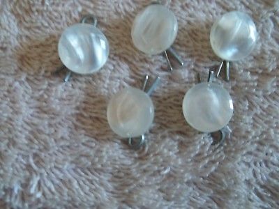 Acrylic Pearlized Buttons, 1/2